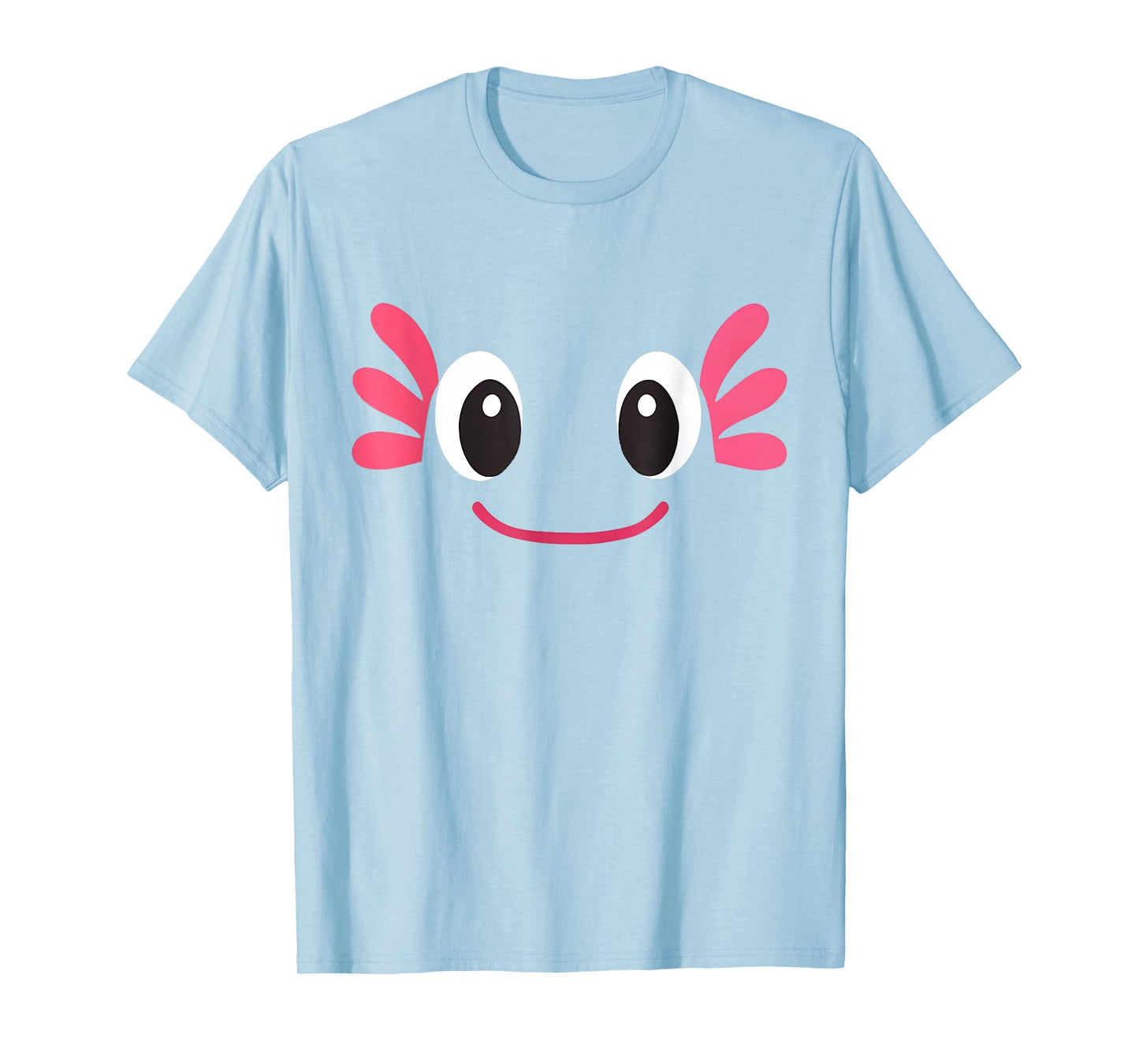 Kawaii Axolotl Face Halloween Costume Pretend I'm a Axolotl T-Shirt
