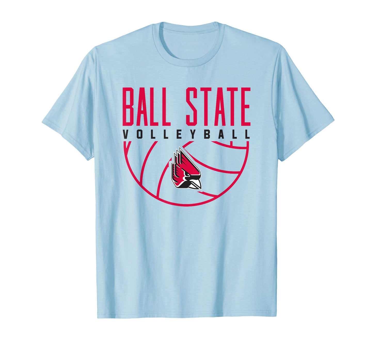 Ball State University Cardinals Volleyball Arch T-Shirt