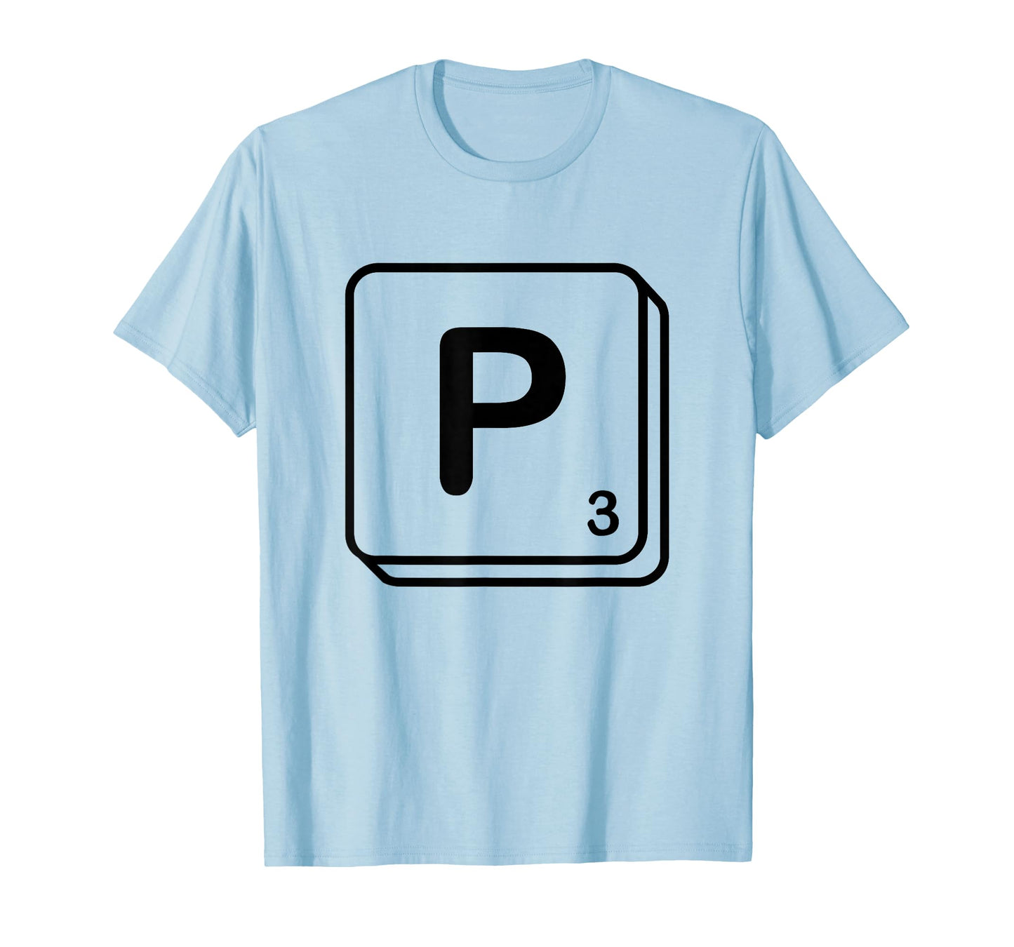 Letter P Word Game Tile T-Shirt