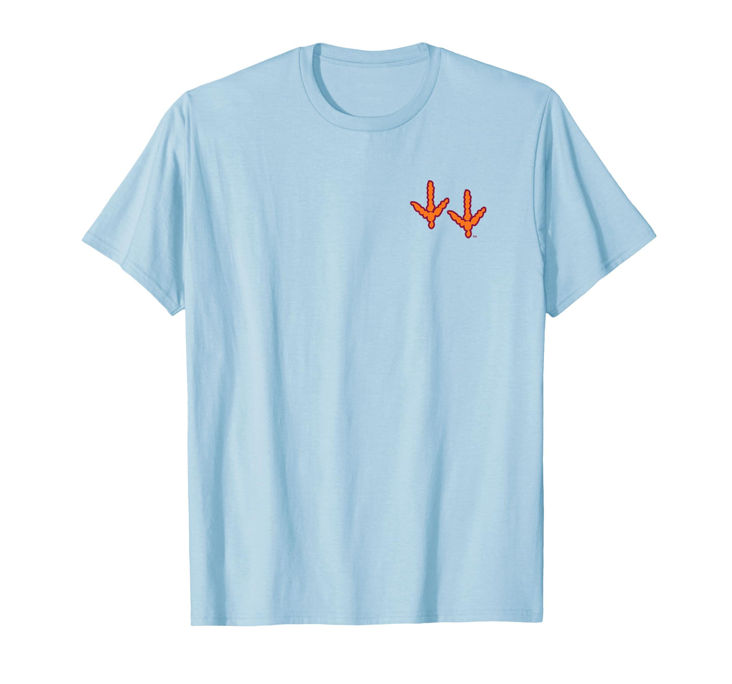 Virginia Tech Hokies Mascot HokieBird Front/Back White T-Shirt