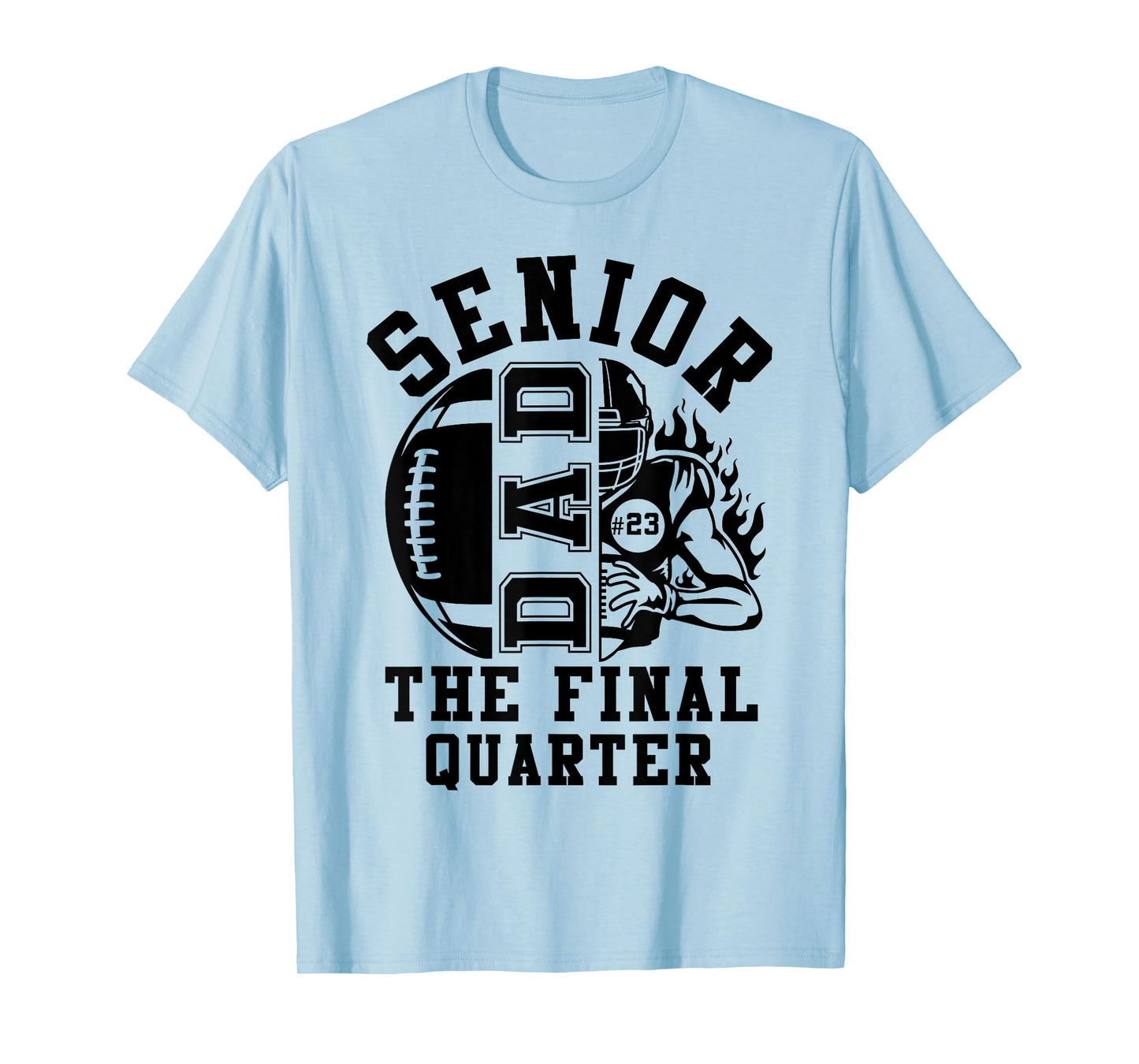 Groovy Senior Football Dad The Final Quarter Class of 2026 T-Shirt