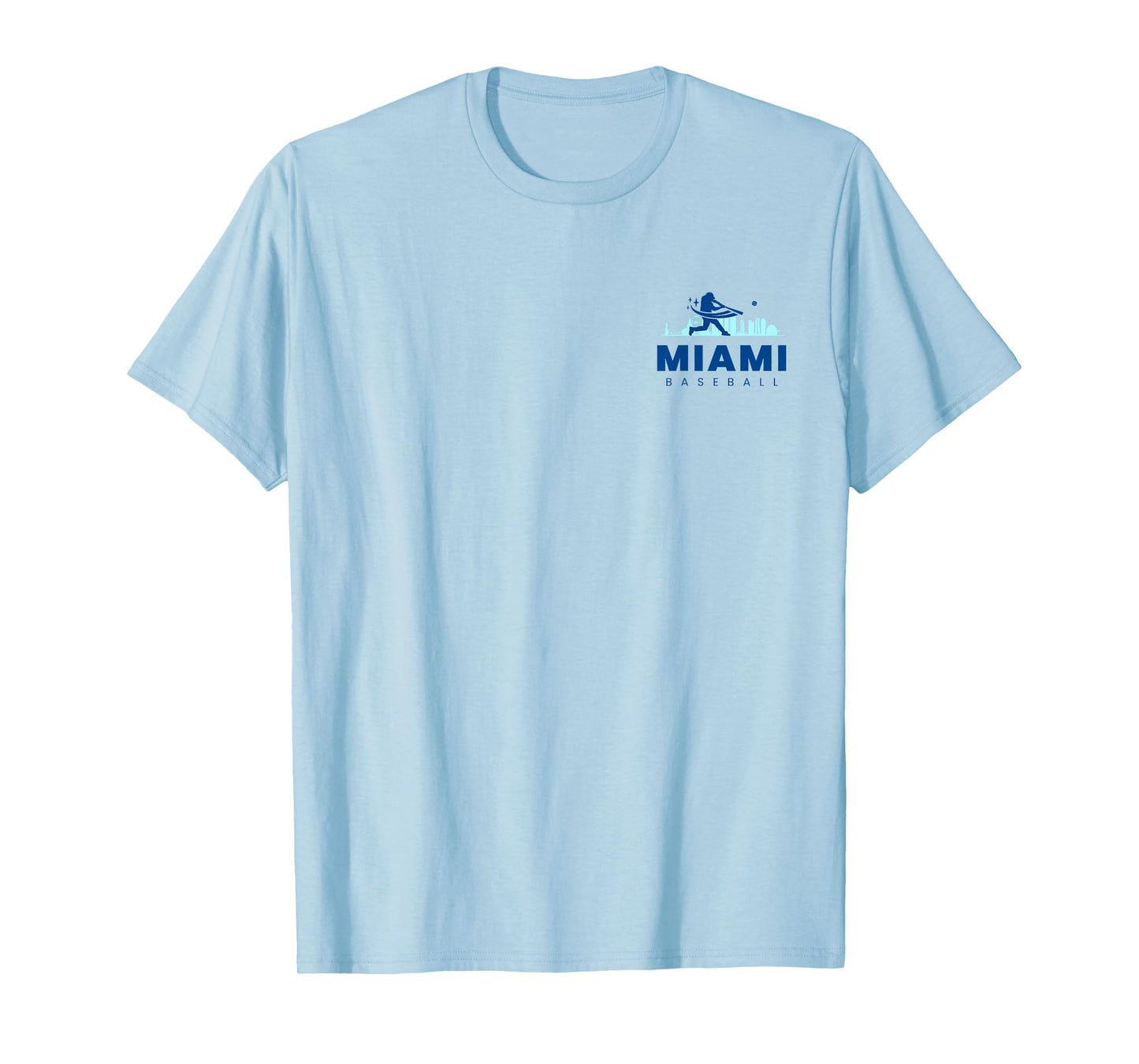 Miami Baseball Vintage Minimalist Retro Baseball Lover T-Shirt