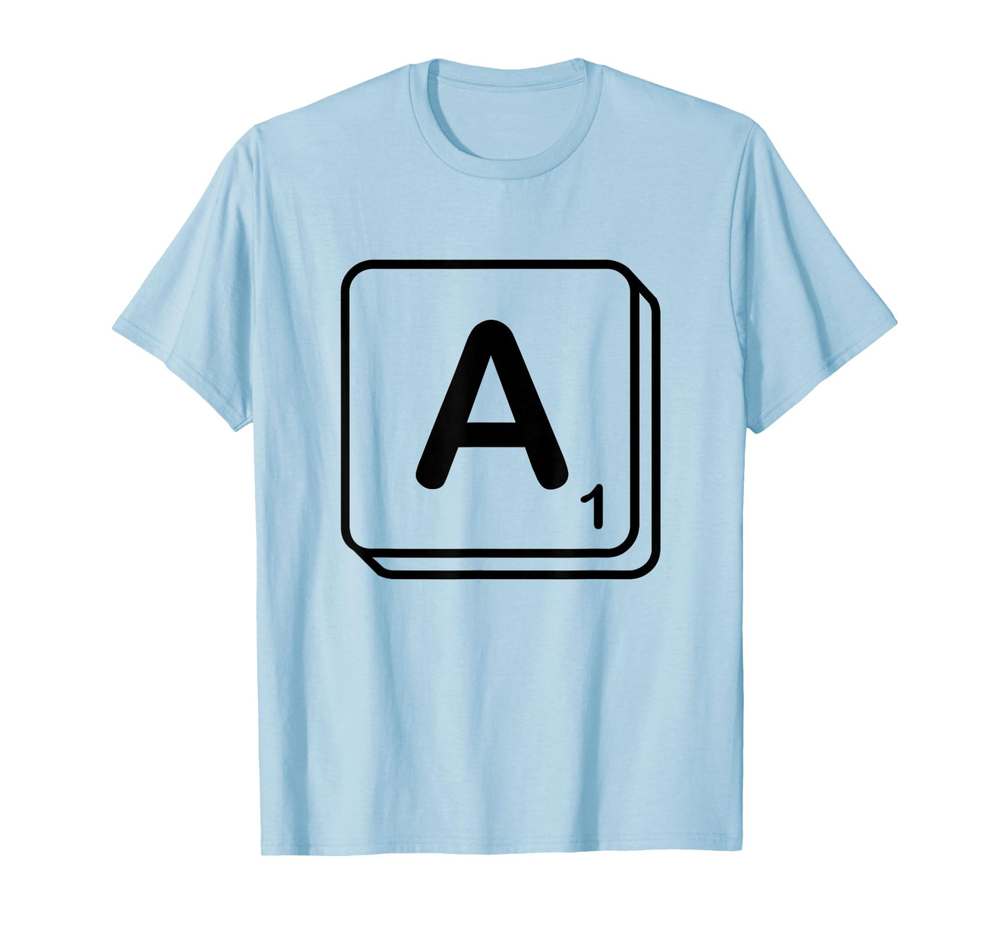 Letter A Word Game Tile T-Shirt