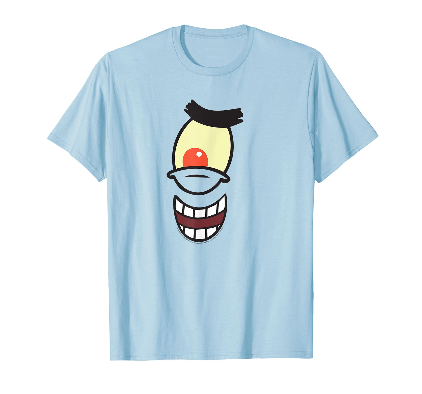 SpongeBob SquarePants Plankton Face Cartoon Costume T-Shirt