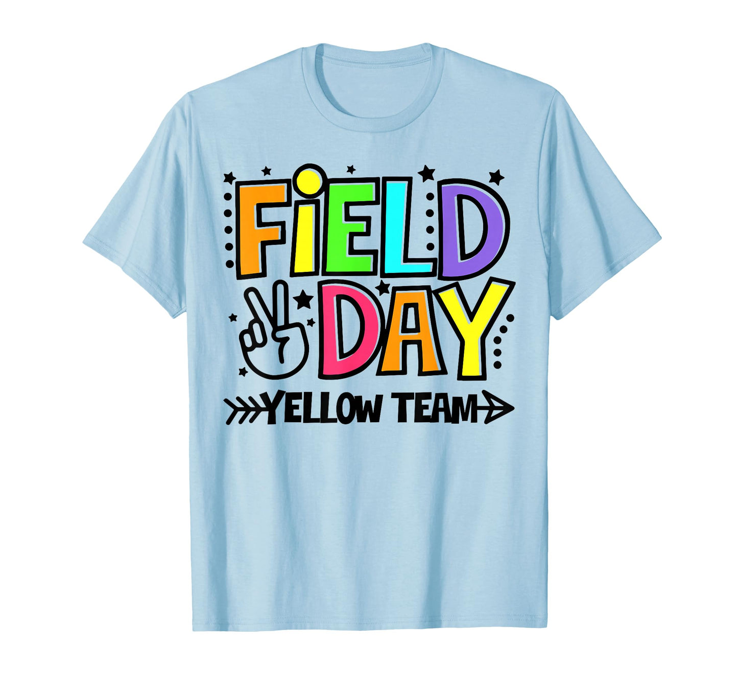 Field Day Yellow Team Funny For Teacher Kids Field Day Games T-Shirt