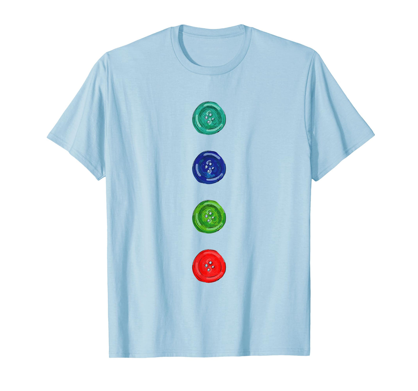 Four Groovy Buttons Blue Cat Funny Halloween Costume Kid T-Shirt