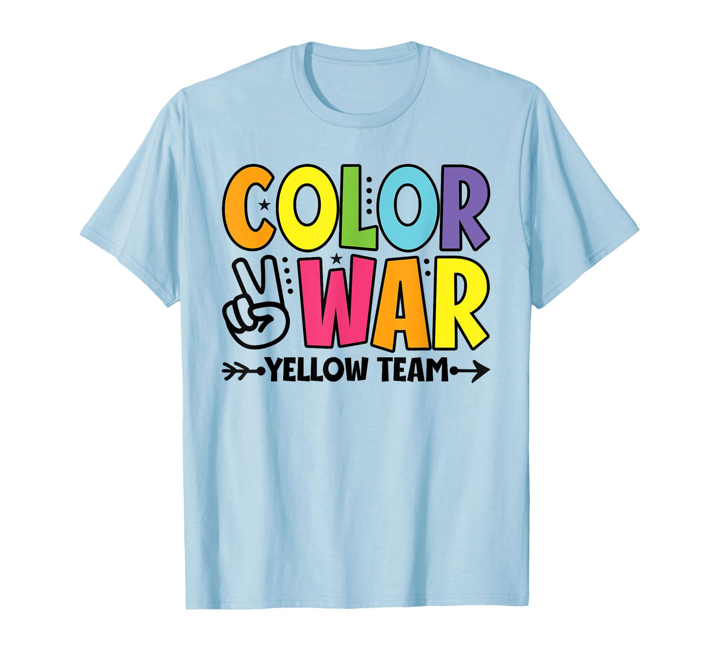 Color War Yellow Team Sleepaway Summer Camp Game T-Shirt