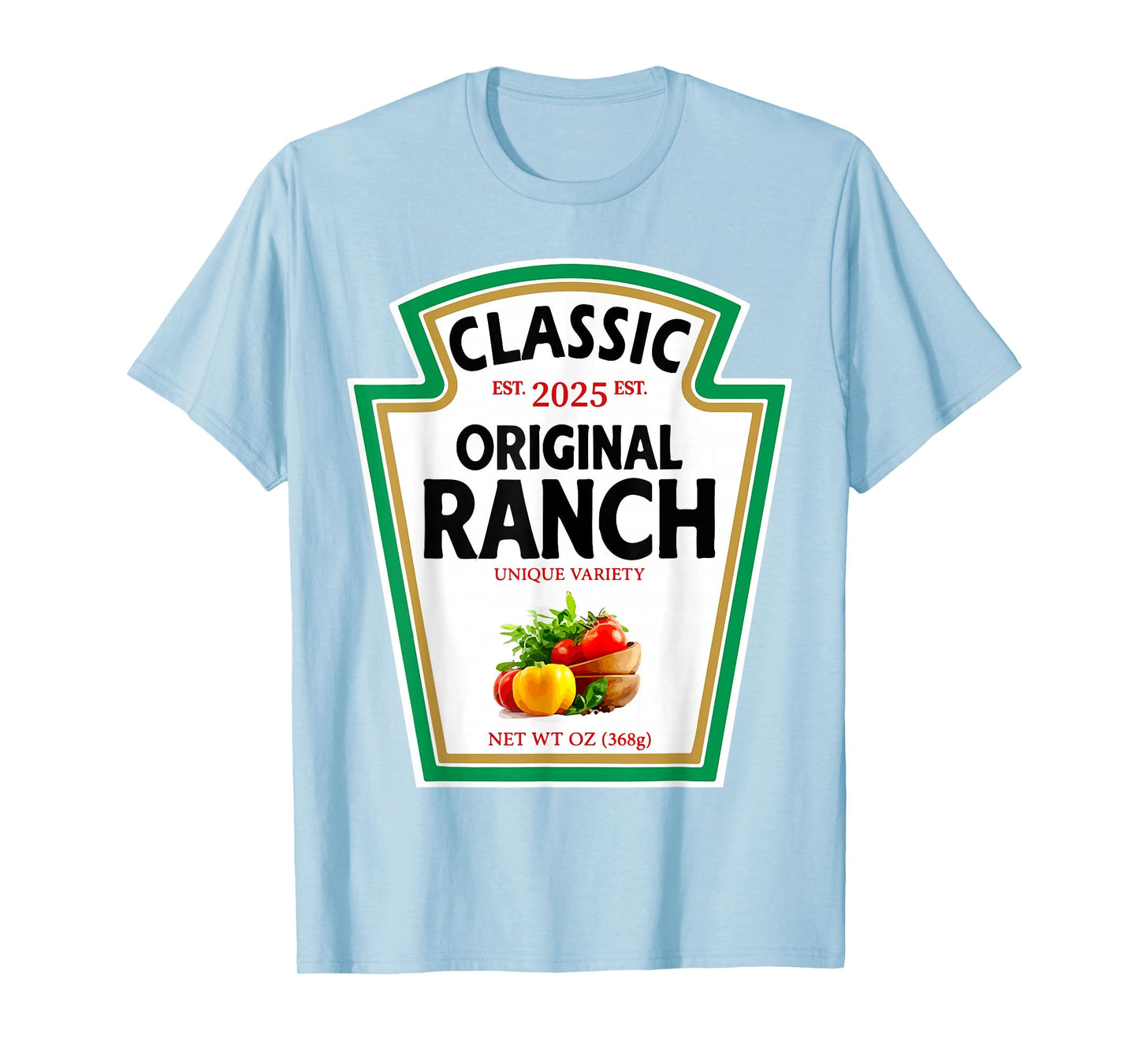 Ranch Sauce Green Salad Dressing Condiment DIY Halloween T-Shirt