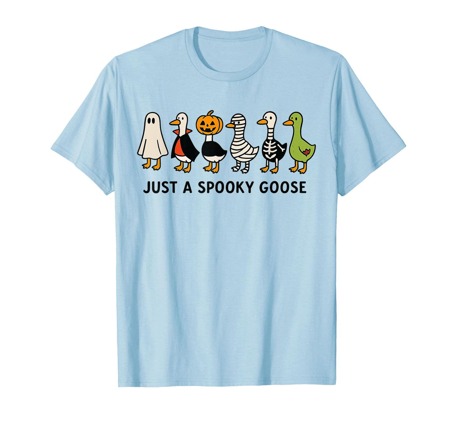 Halloween Goose Costume Funny Cartoon Spooky Animal Tee Kids T-Shirt