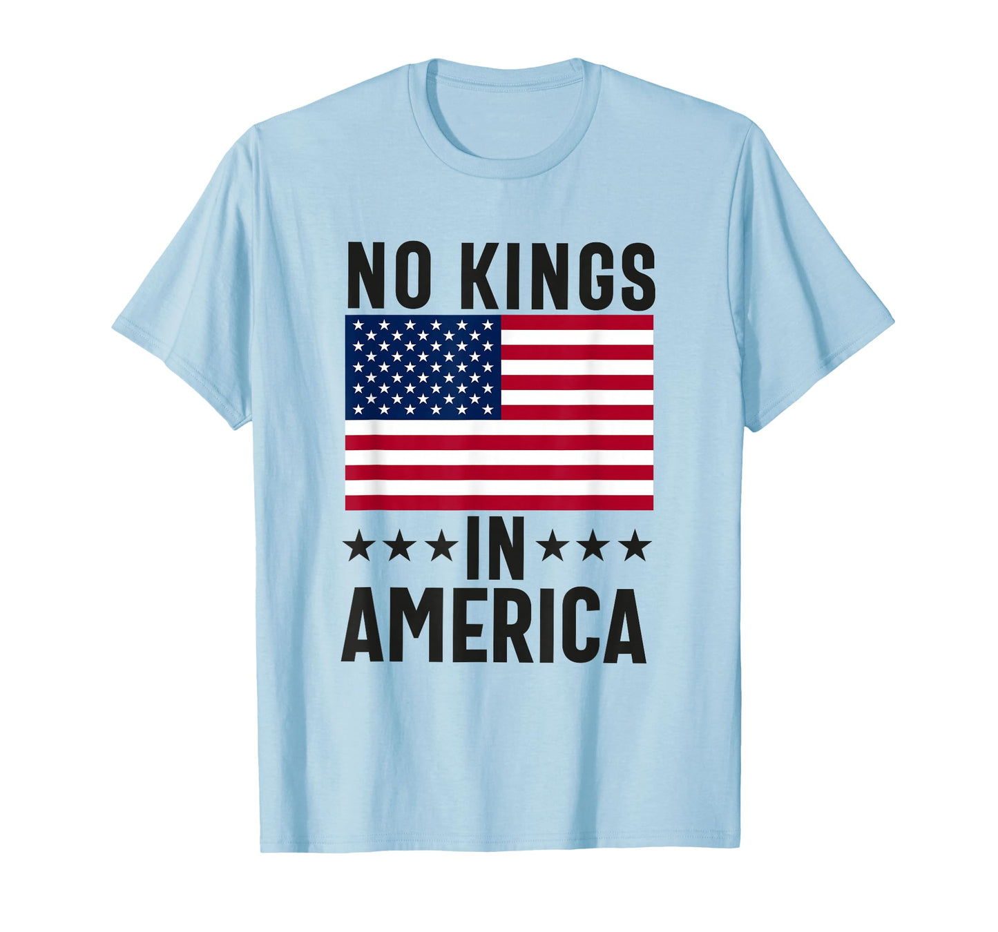 No Kings in America flag Protest Save Democracy T-Shirt