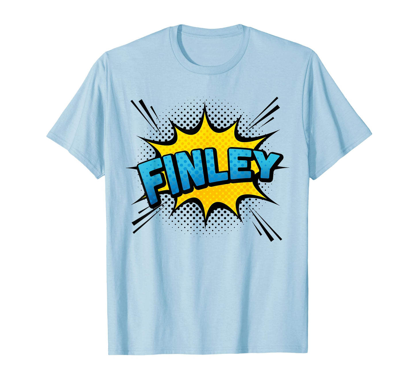 FINLEY - Boys Name Superhero Style T-Shirt