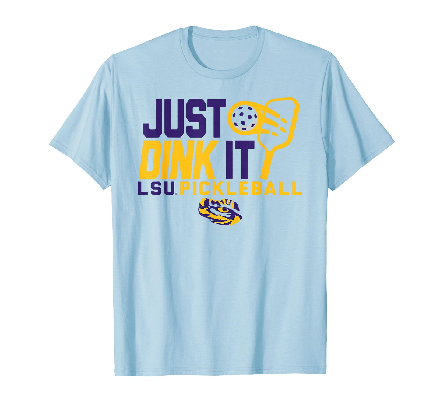 LSU Tigers Pickleball Dink White Officially Licensed T-Shirt