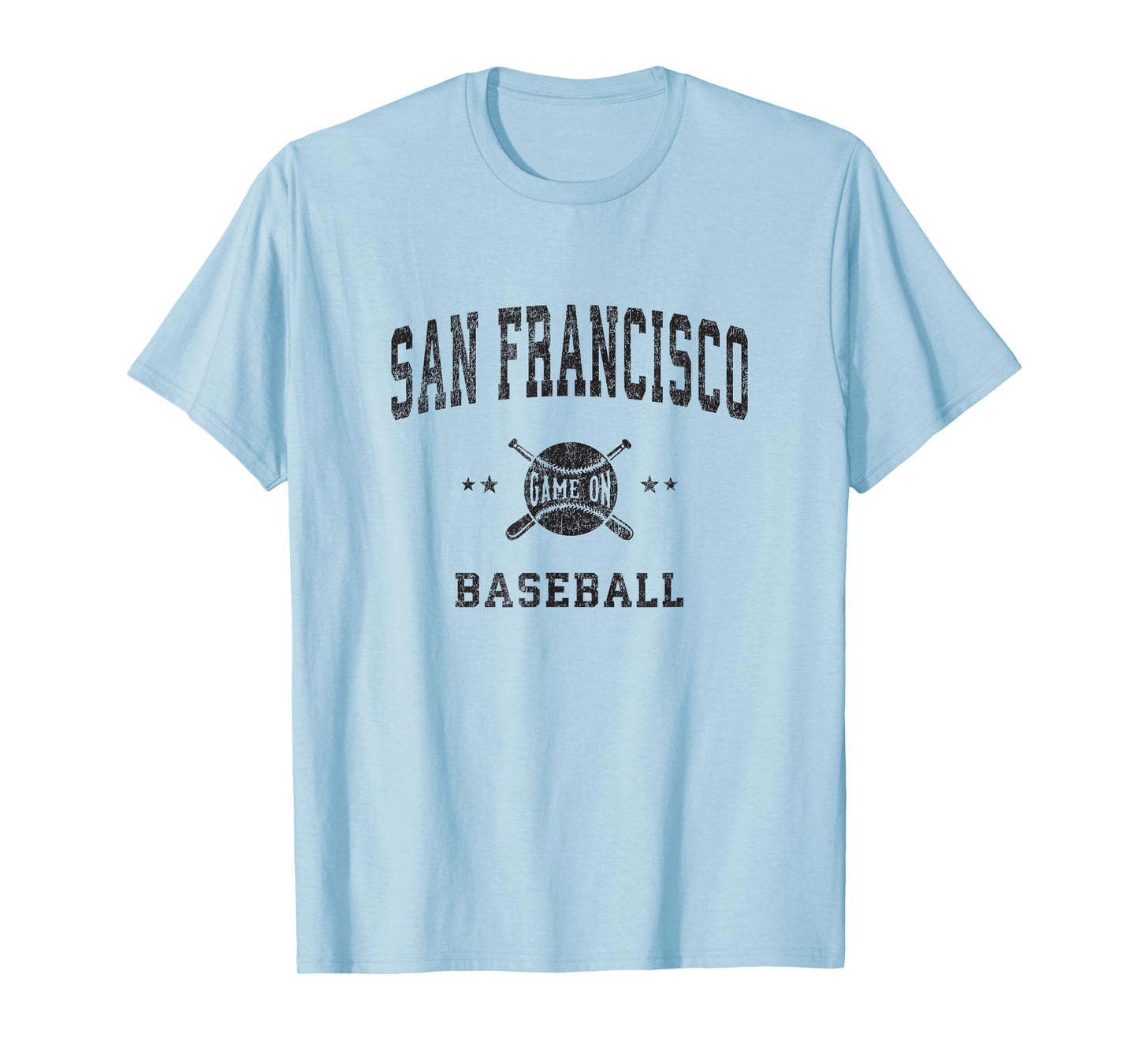 San Francisco SF Vintage Baseball Throwback Retro Design T-Shirt