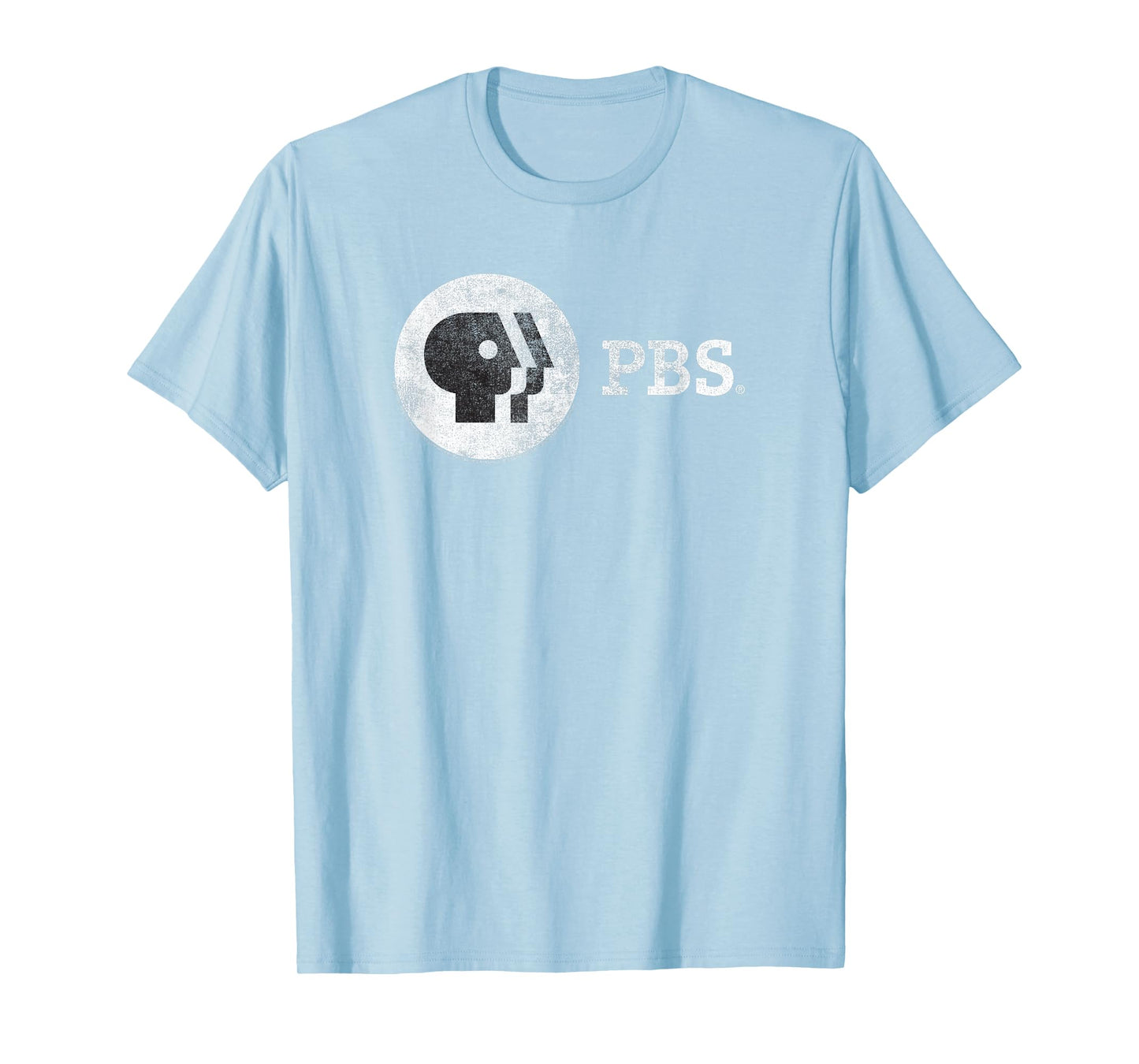 PBS Vintage Round White Logo Public Broadcasting Service T-Shirt