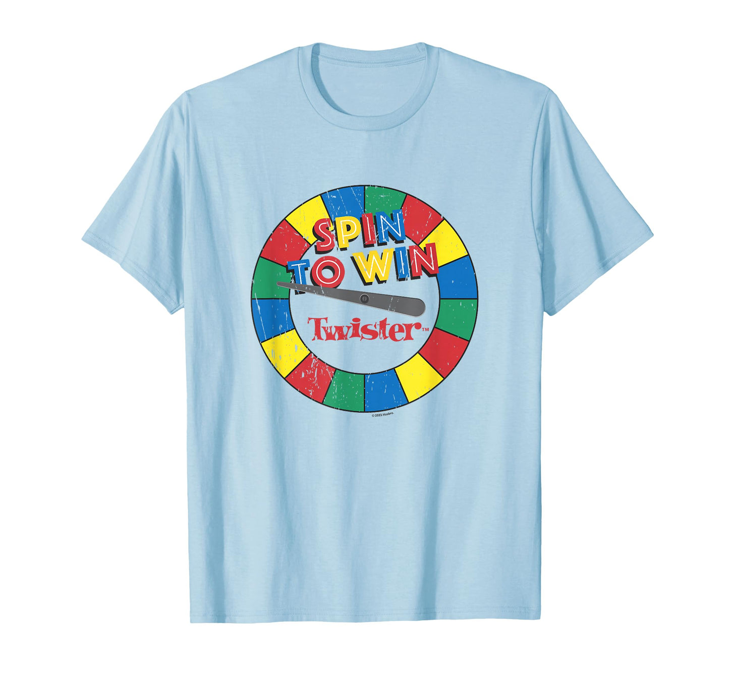 Twister Vintage Retro Distressed Spin To Win Game Logo T-Shirt