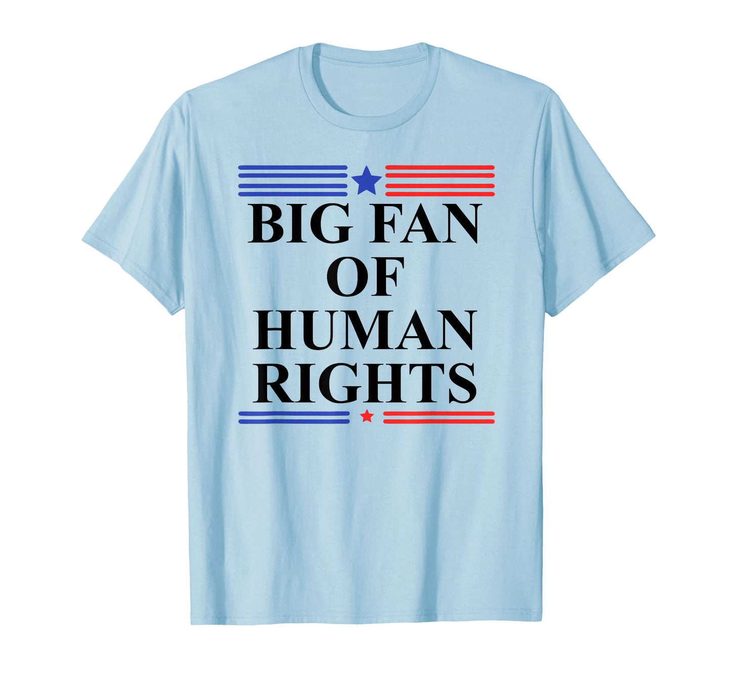 Big Fan of Human Rights Protest Sign Pro Democracy No Kings T-Shirt