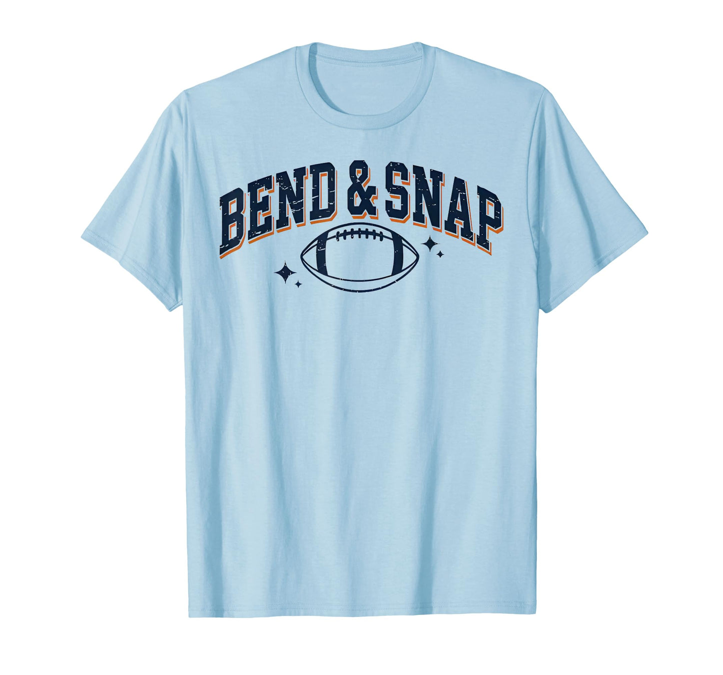 Funny Game Day Touchdown Season Cute Bend and Snap Football T-Shirt