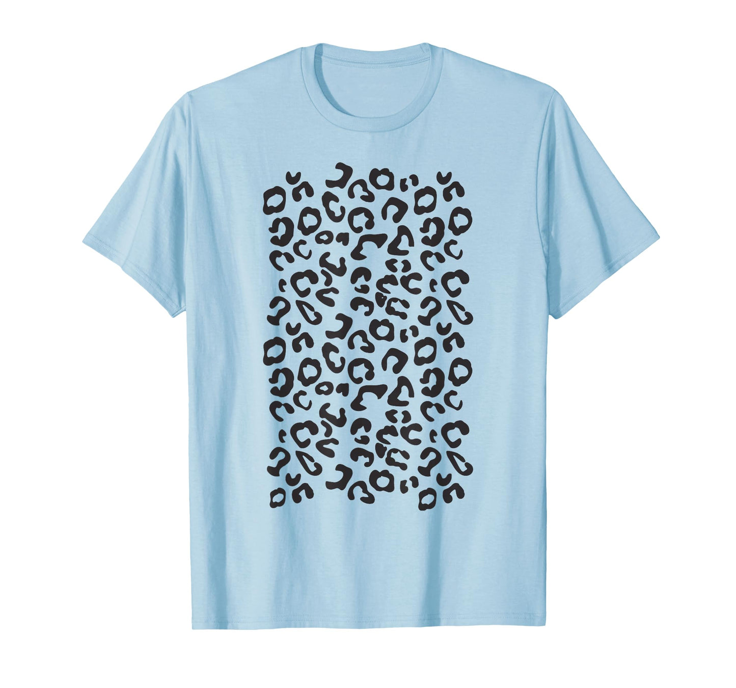 Funny Leopard Animal Print Black And White Tee T-Shirt