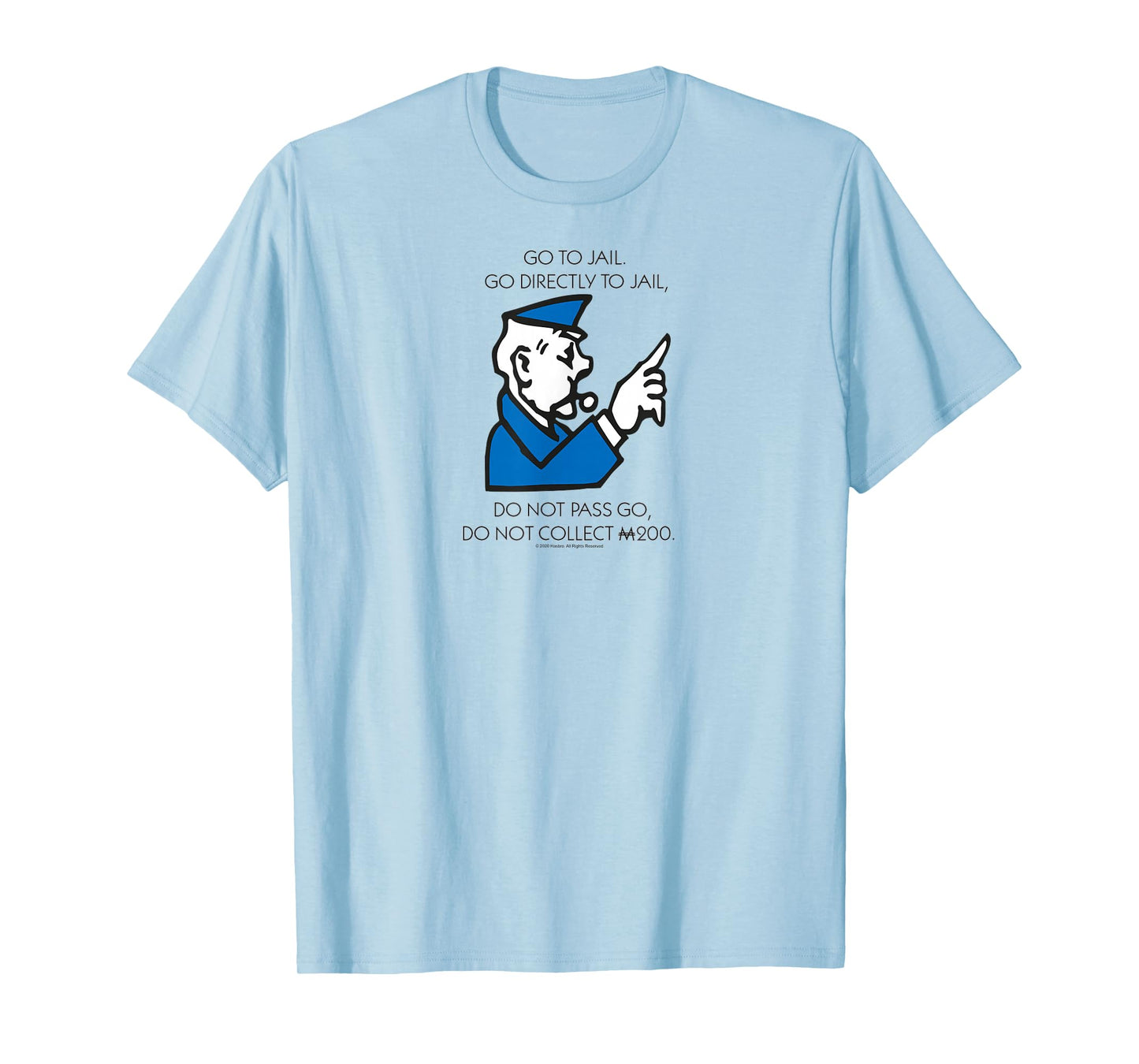 Monopoly Go Directly To Jail Game Board Vintage Logo T-Shirt