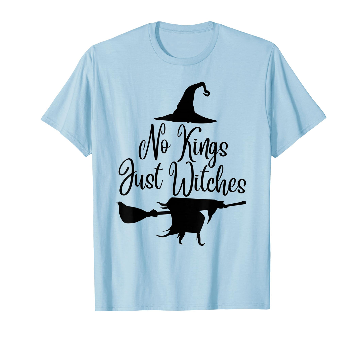 No Kings Just Witches Funny Witchcore Halloween Art T-Shirt