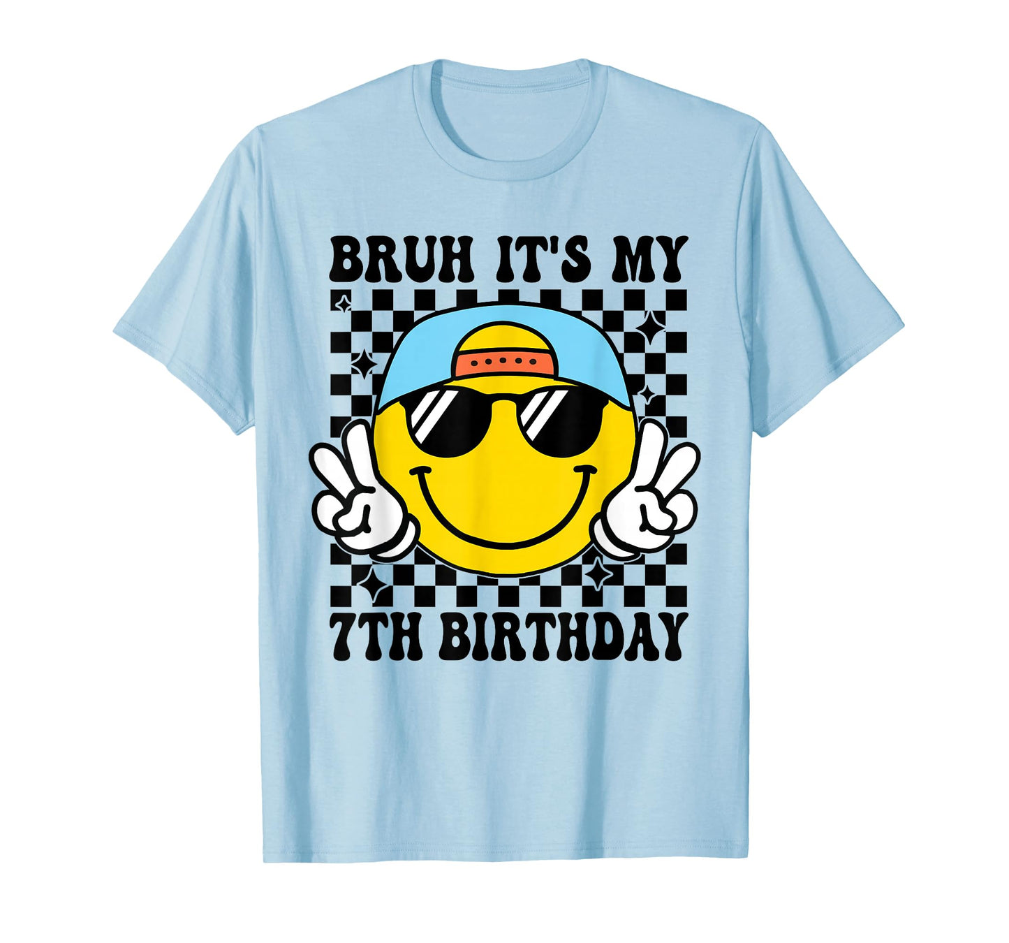 Bruh It's My 7th Birthday 7 Year Old Birthday Boys Girls T-Shirt