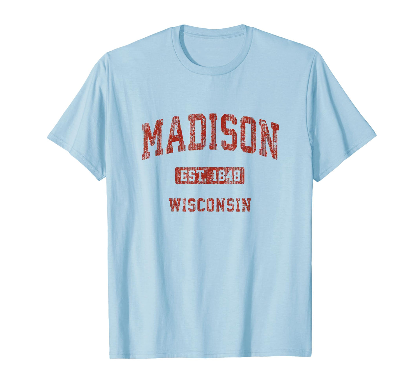 Madison Wisconsin WI Vintage Athletic Sports Design T-Shirt