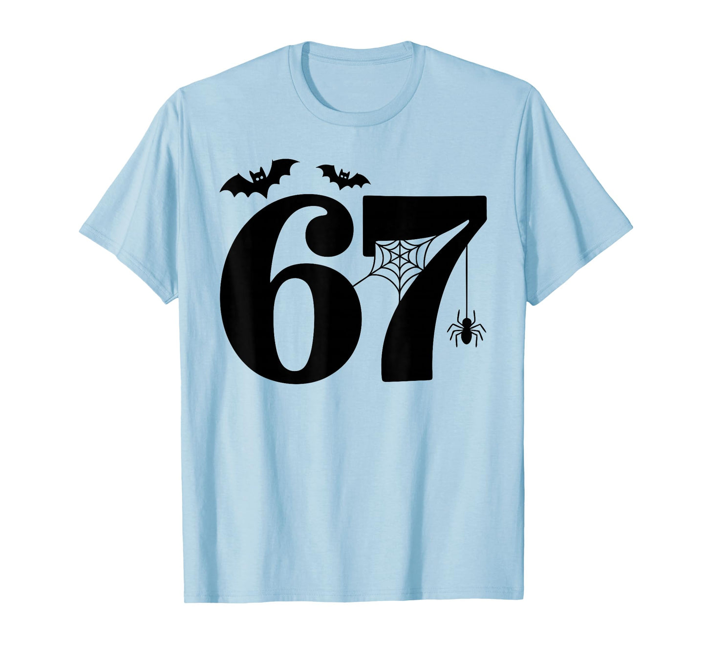 Spider Web Pumpkin 6 7 Meme Six Seven Halloween T-Shirt