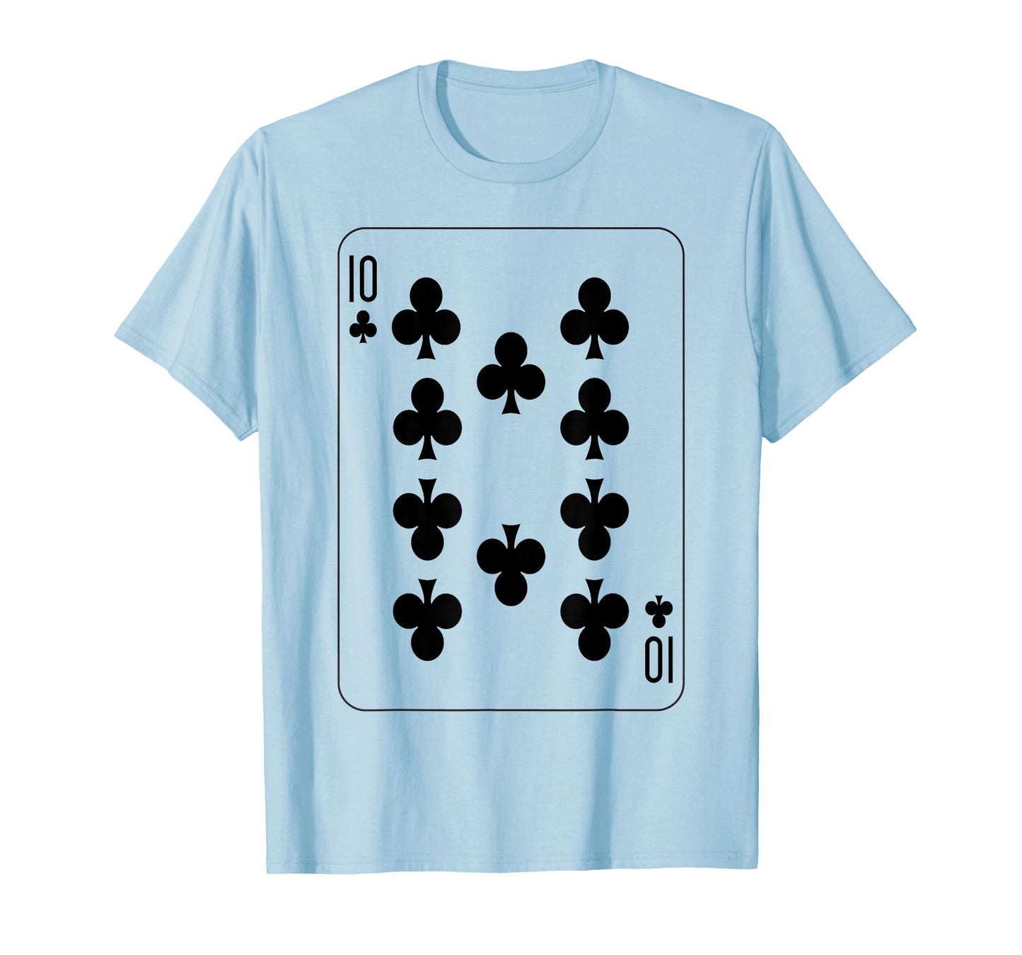 Ten of Clubs | Deck of Cards Front and Back Group Costume T-Shirt