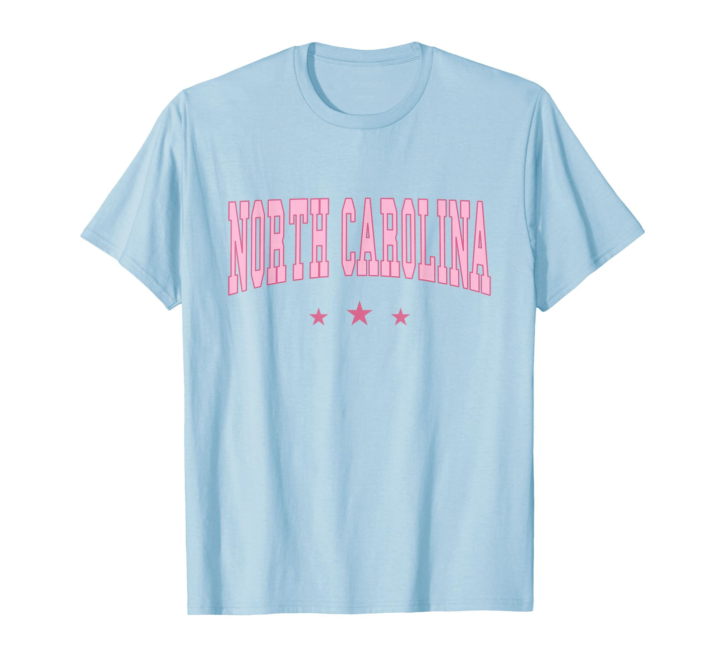 North Carolina - Varsity Pink - Throwback Design - Classic T-Shirt