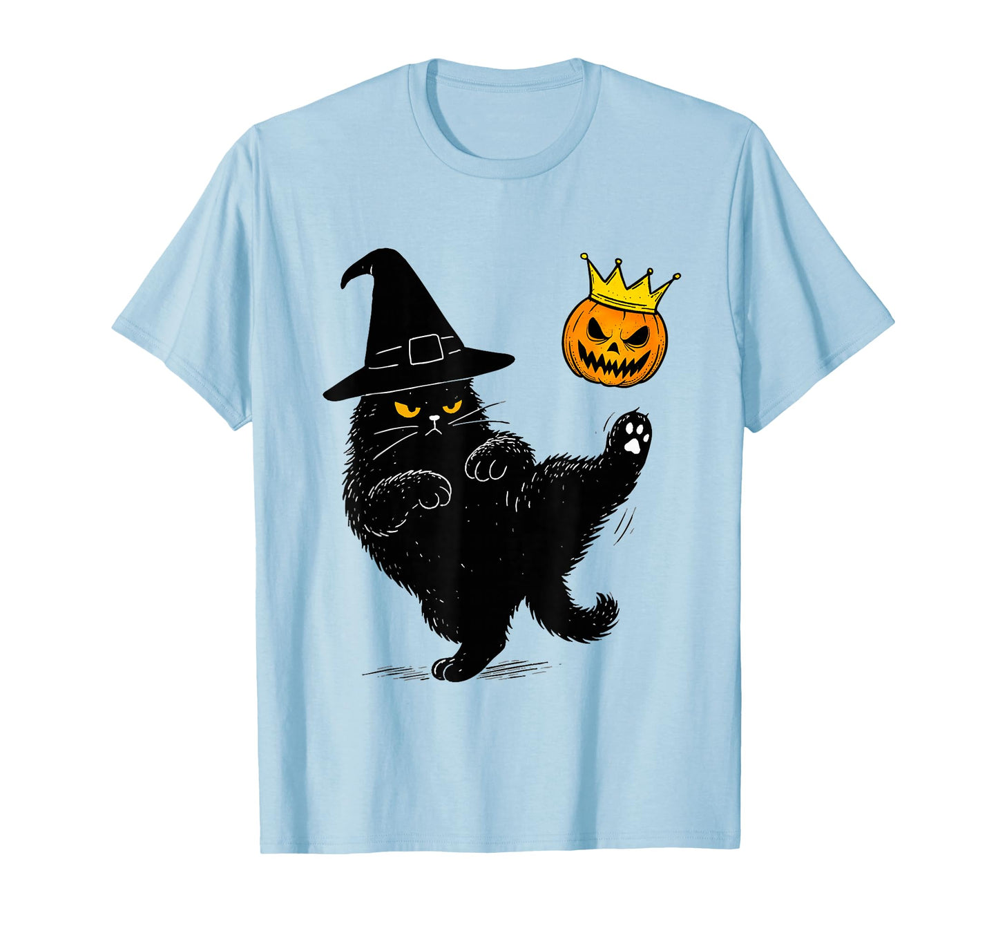 No Kings Halloween Cat T-Shirt