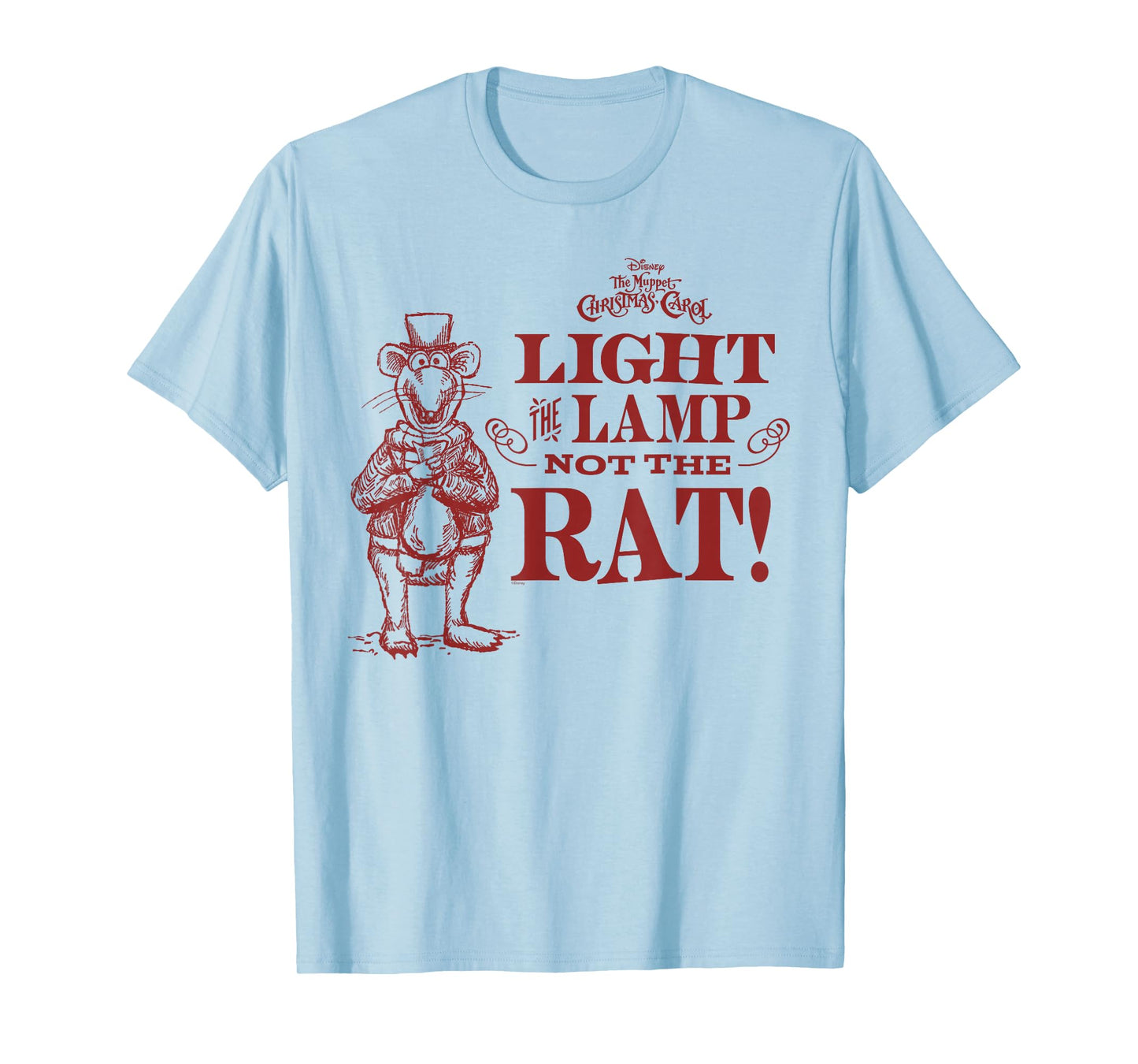 Disney The Muppet Christmas Carol Light The Lamp Not The Rat T-Shirt