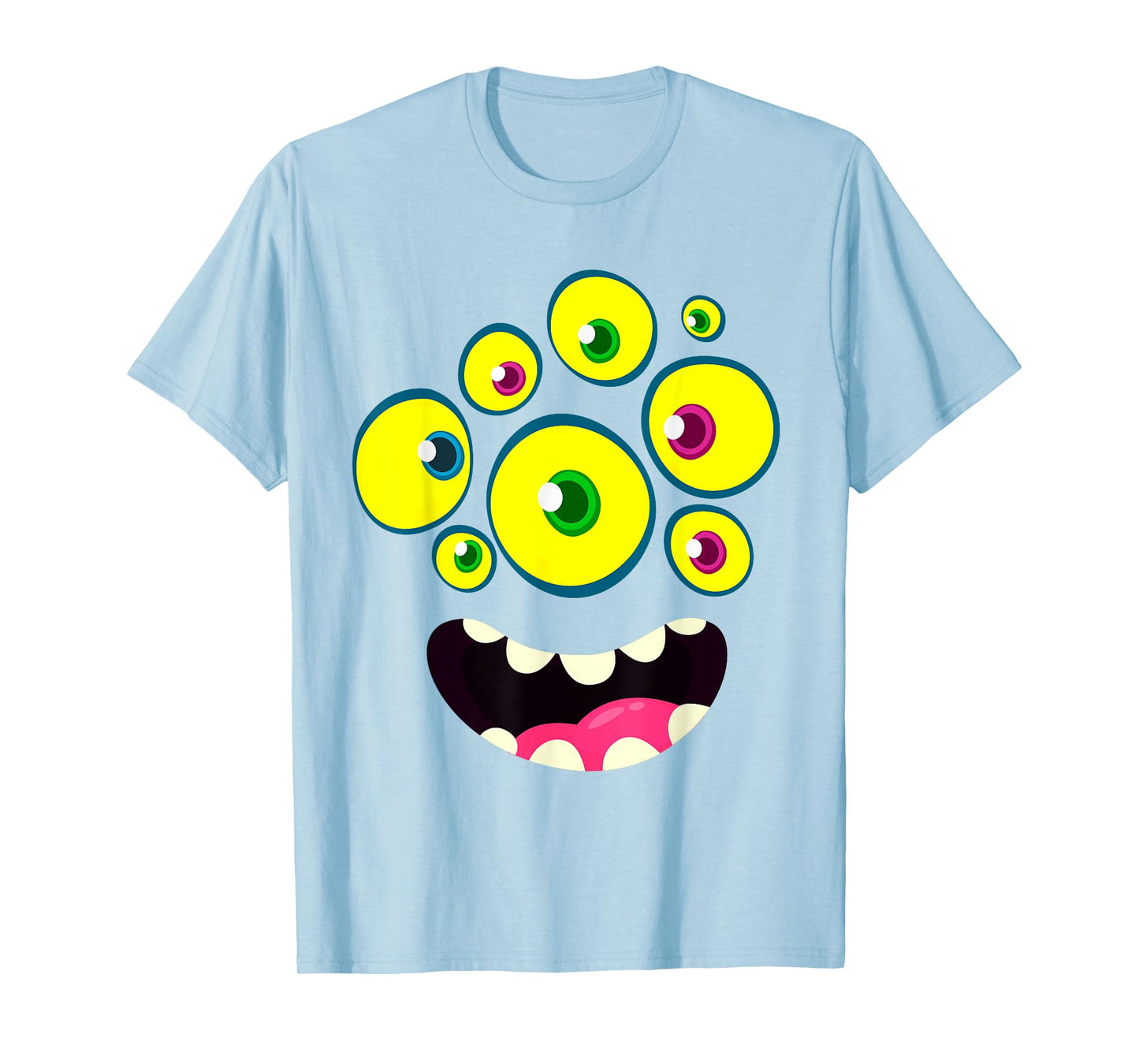 Cute Monster Face Halloween Group Costume Kids Boys T-Shirt