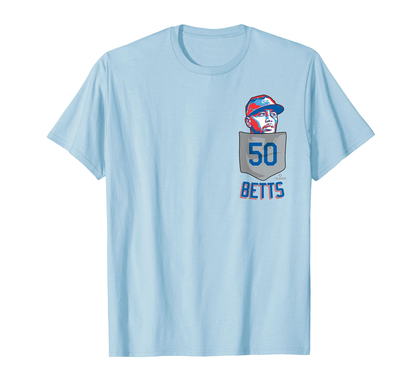 Mookie Betts Los Angeles Baseball Pocket Tee MLBPA T-Shirt