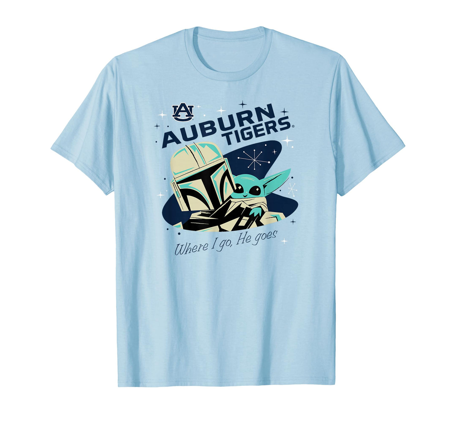 Auburn Tigers Star Wars Mandalorian Orange T-Shirt