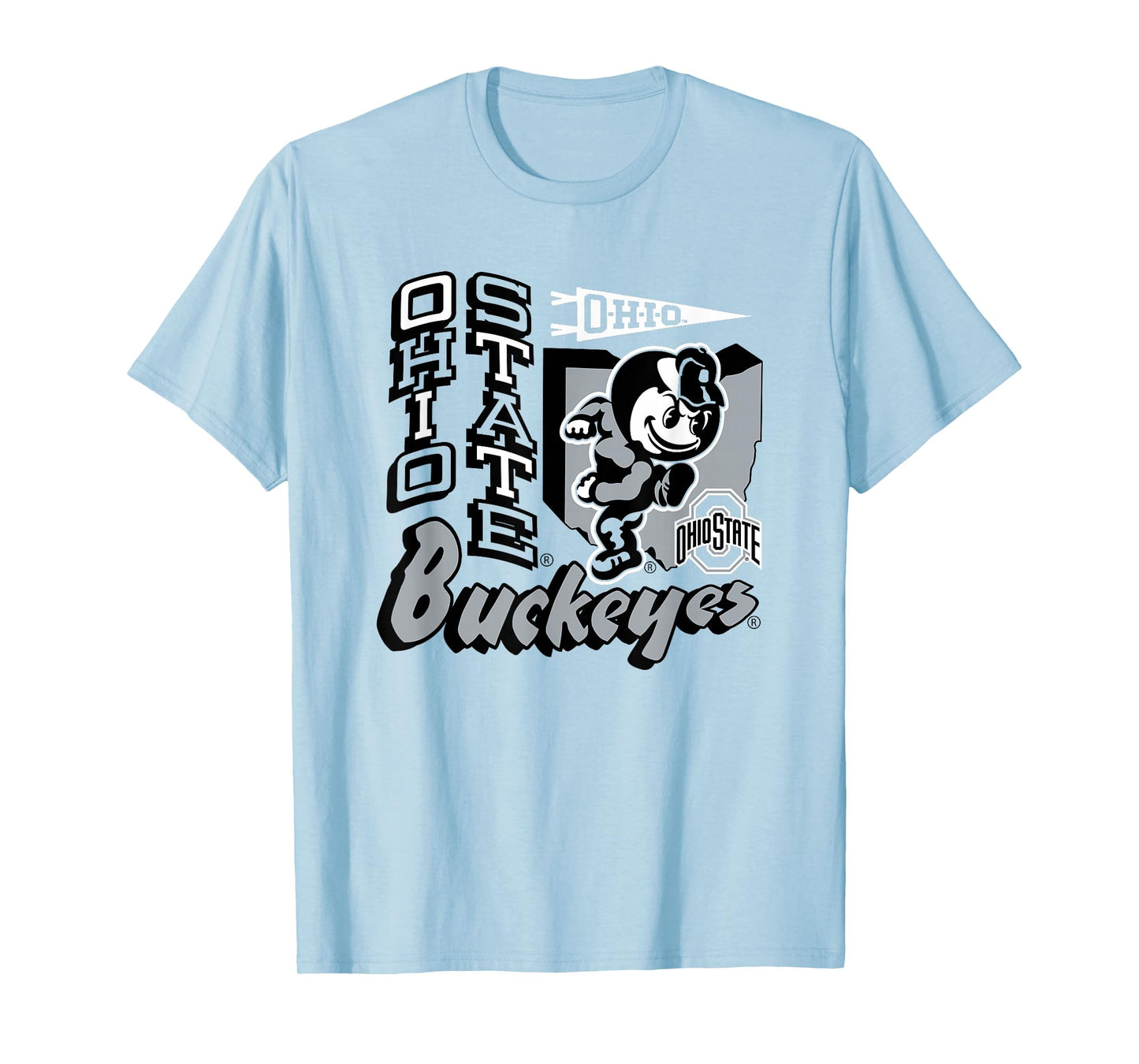Ohio State Buckeyes Mascot State Red Officially Licensed T-Shirt