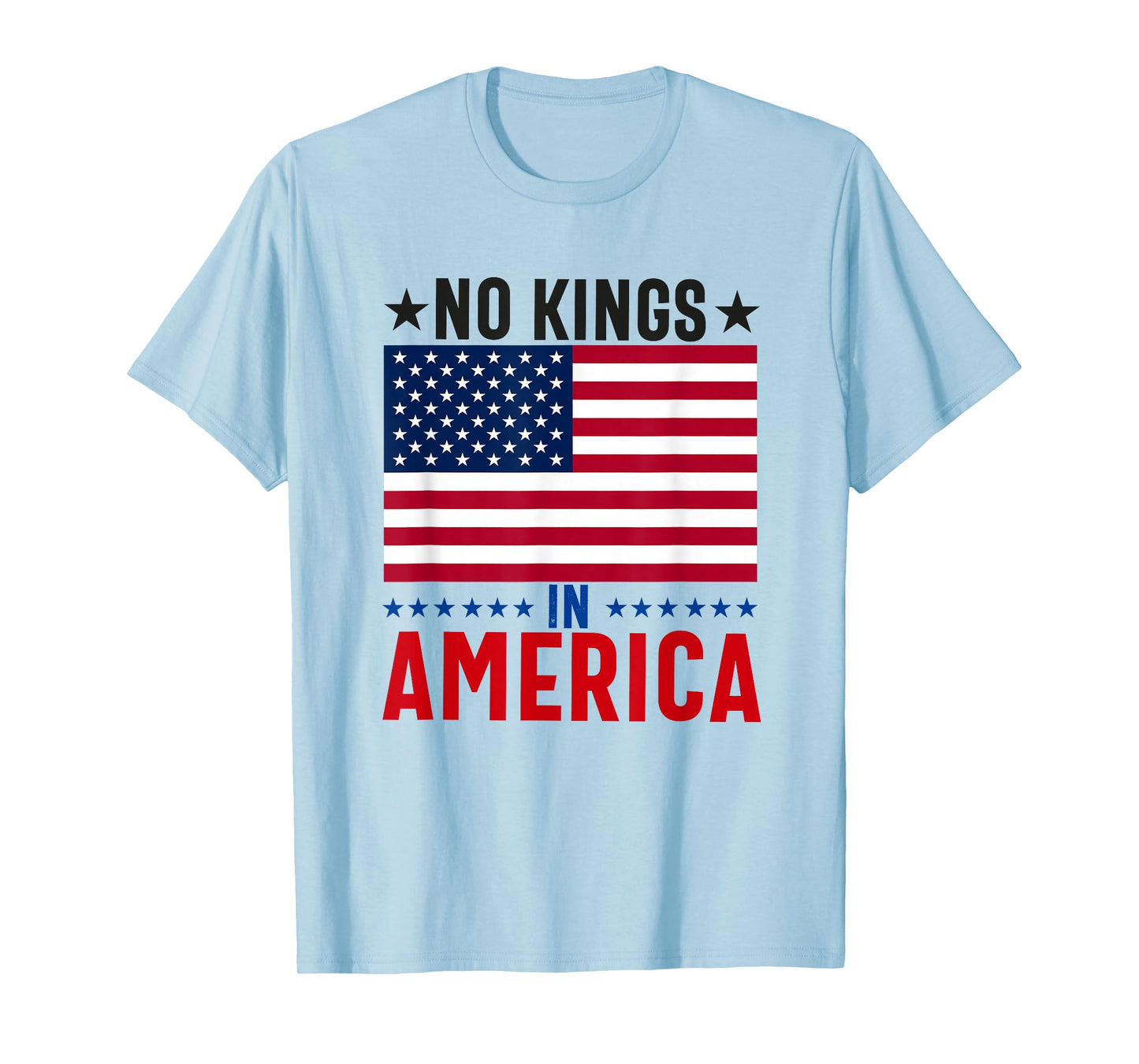 No Kings in America flag Protest Save Democracy T-Shirt