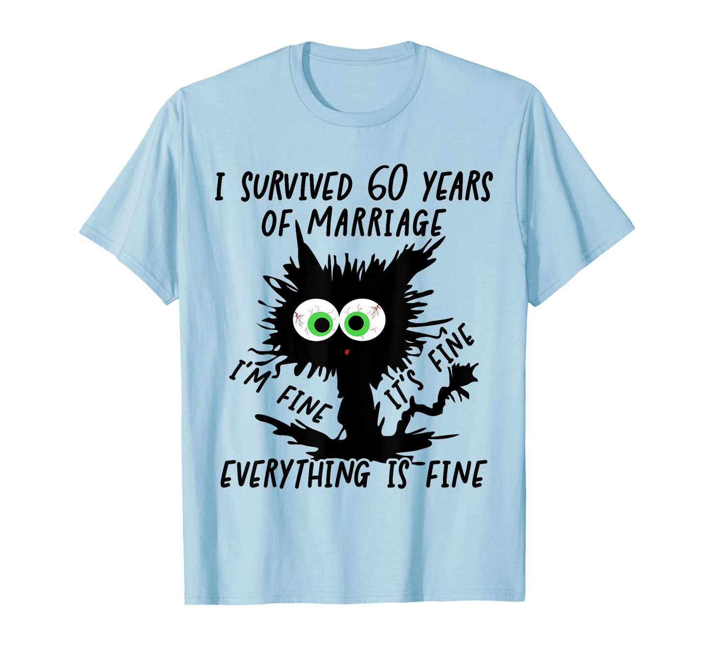 Diamond Wedding I Survived 60 Years Of Marriage T-Shirt