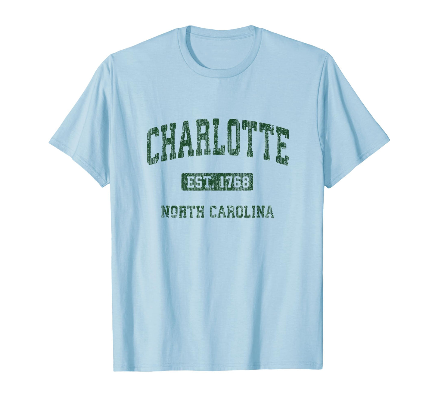 Charlotte North Carolina NC Vintage Athletic Sports Design T-Shirt