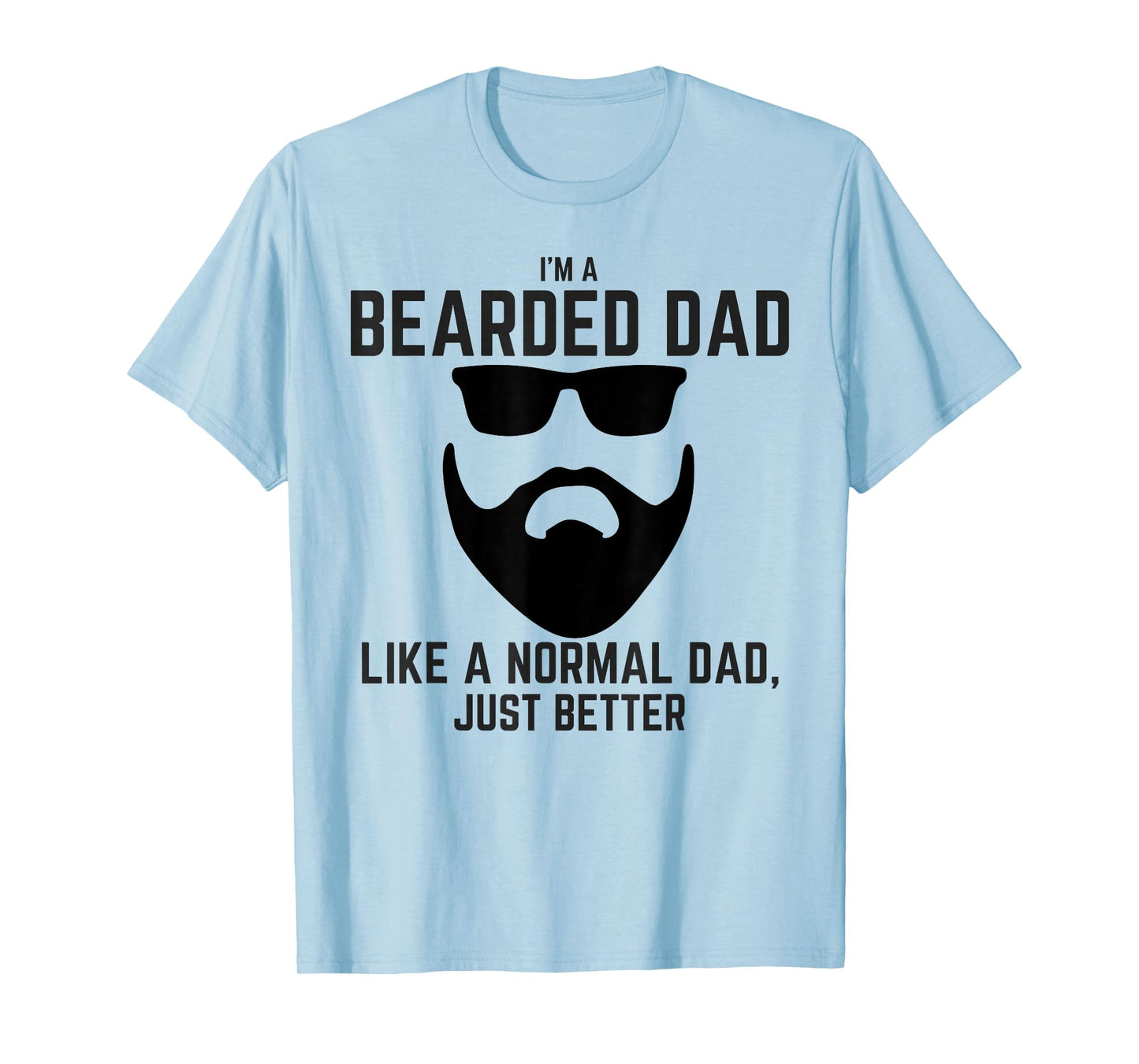 Bearded Dad Mens Beard Humor Funny Superhero T-Shirt