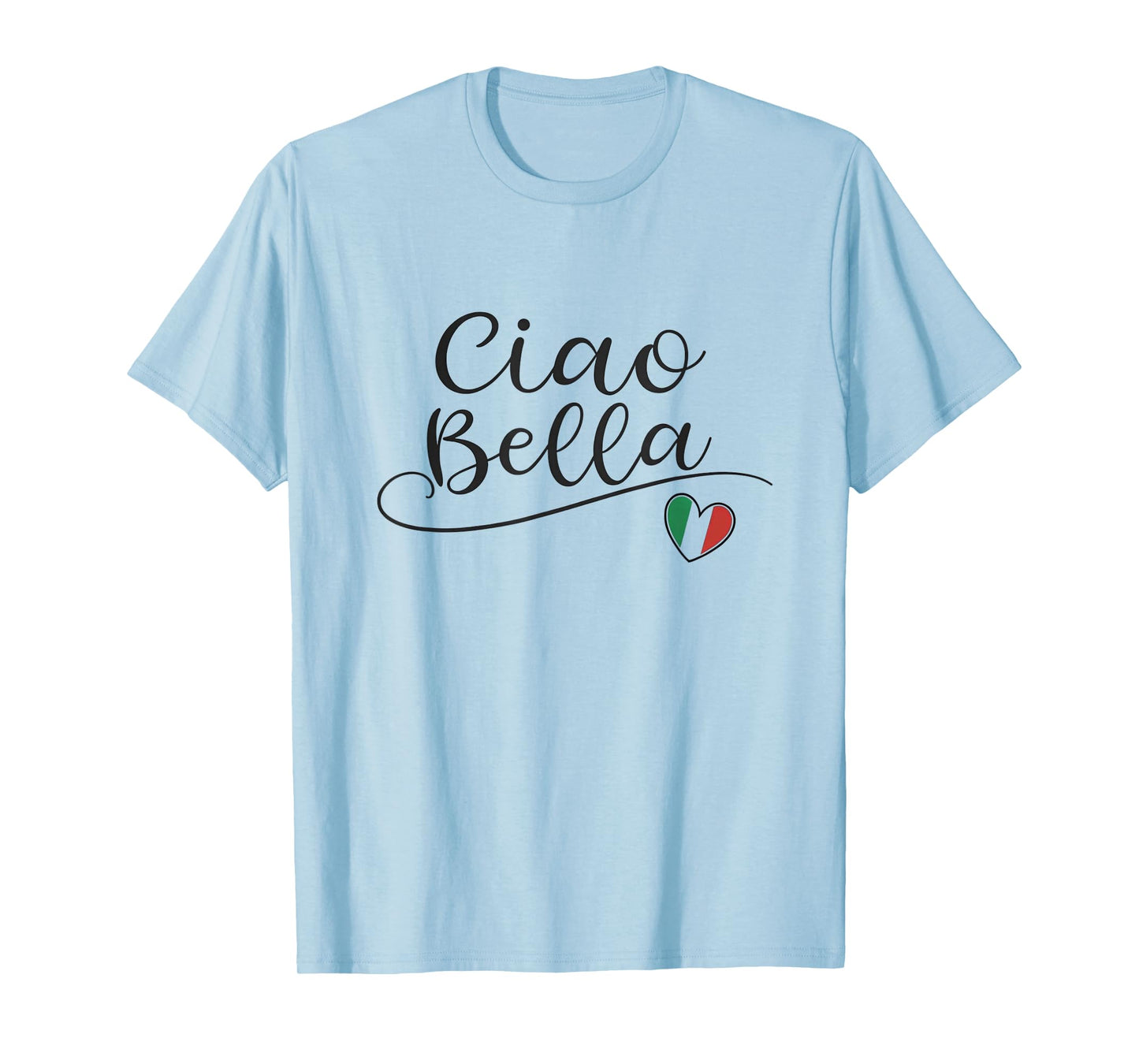 Ciao Bella Italian Flag Heart Italy Design Souvenir T-Shirt