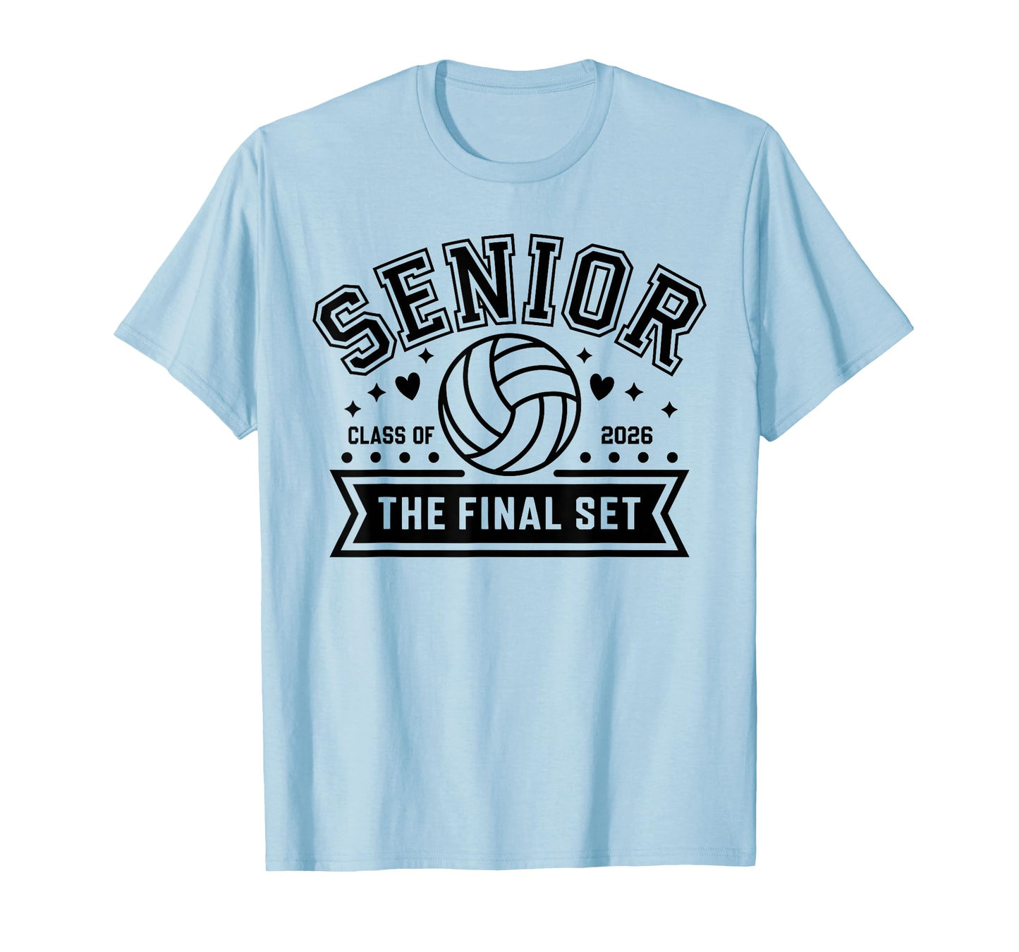 Senior Volleyball Class of 2026 Crew Volleyball Senior Night T-Shirt