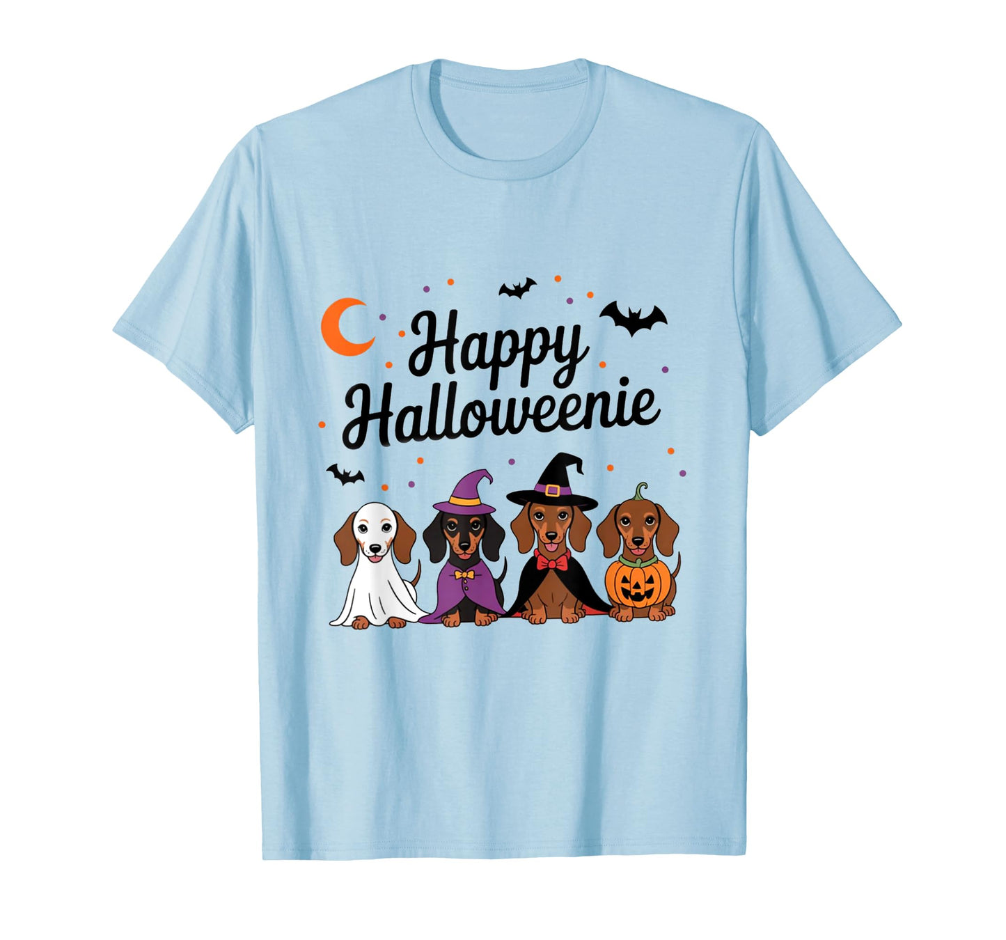 Happy Halloweenie Dachshund Dog T-Shirt