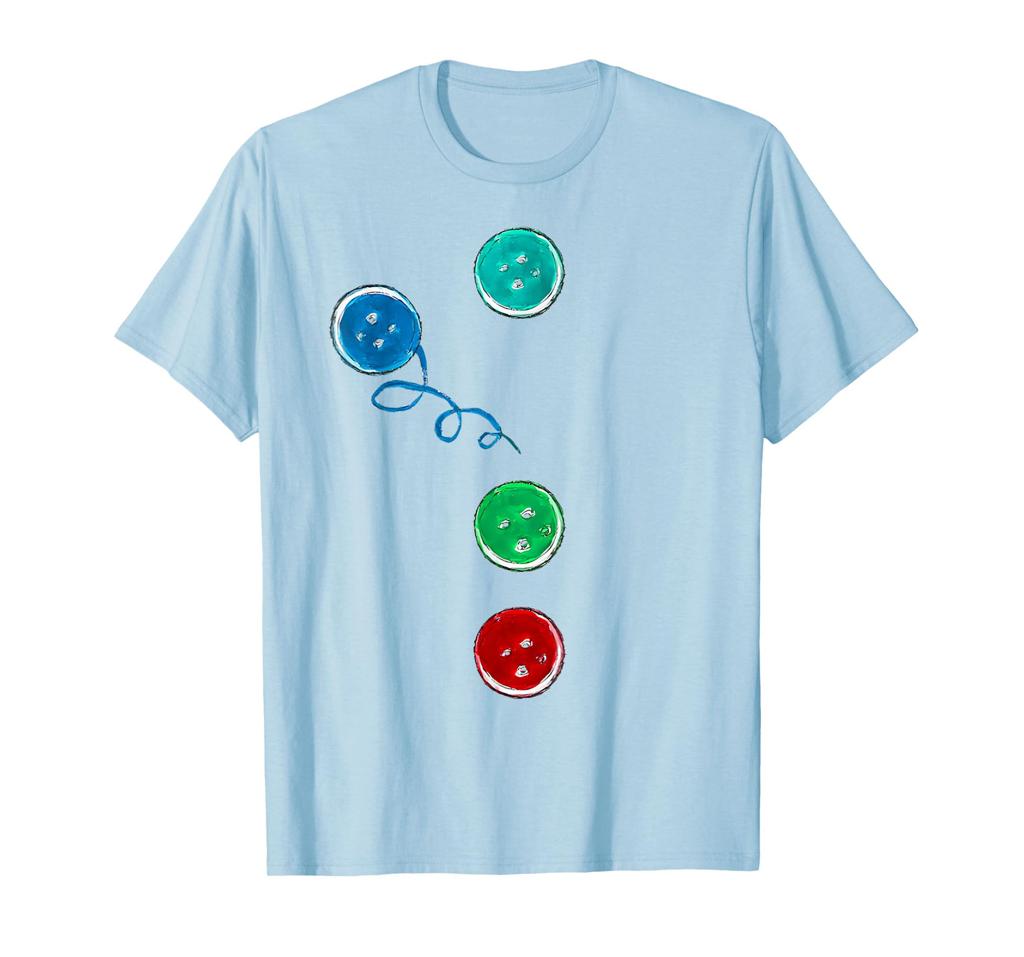 Four Groovy Buttons Blue Cat Funny Halloween Costume Kid T-Shirt