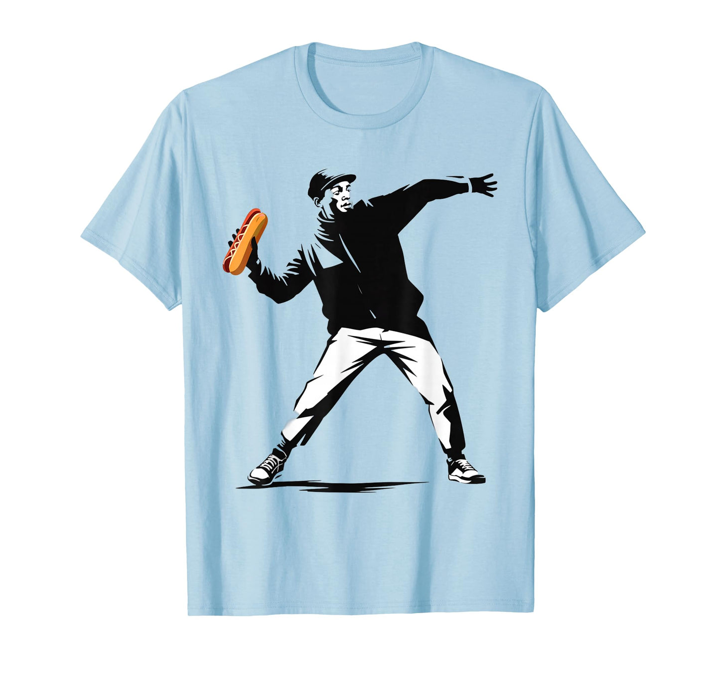 Sandwich Guy Throwing Resist Sandwich Free DC Revolution T-Shirt