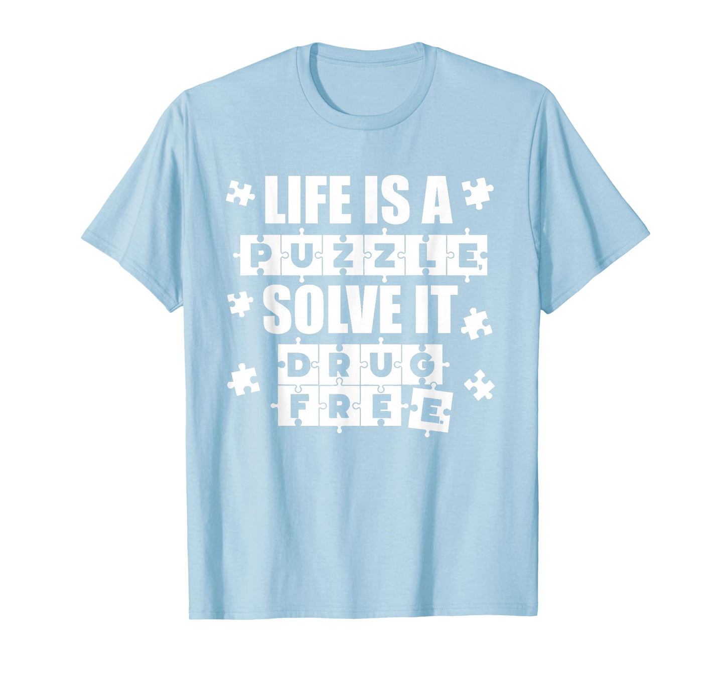 Puzzle Red Ribbon Week 2025 Red Ribbon Week Awareness T-Shirt
