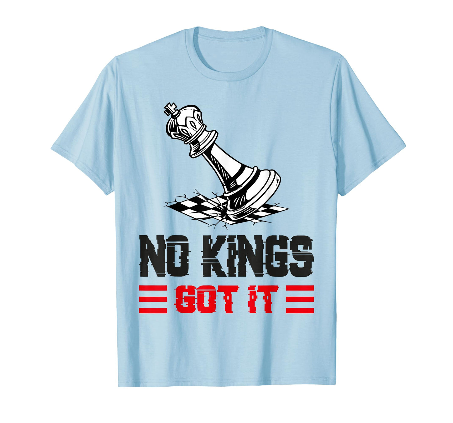 No Kings Got It Distressed Crown Streetwear Tee T-Shirt