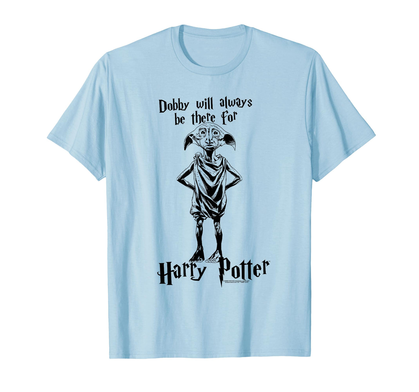 Popfunk Harry Potter Dobby Will Always Be There Unisex-Adults White T-Shirt