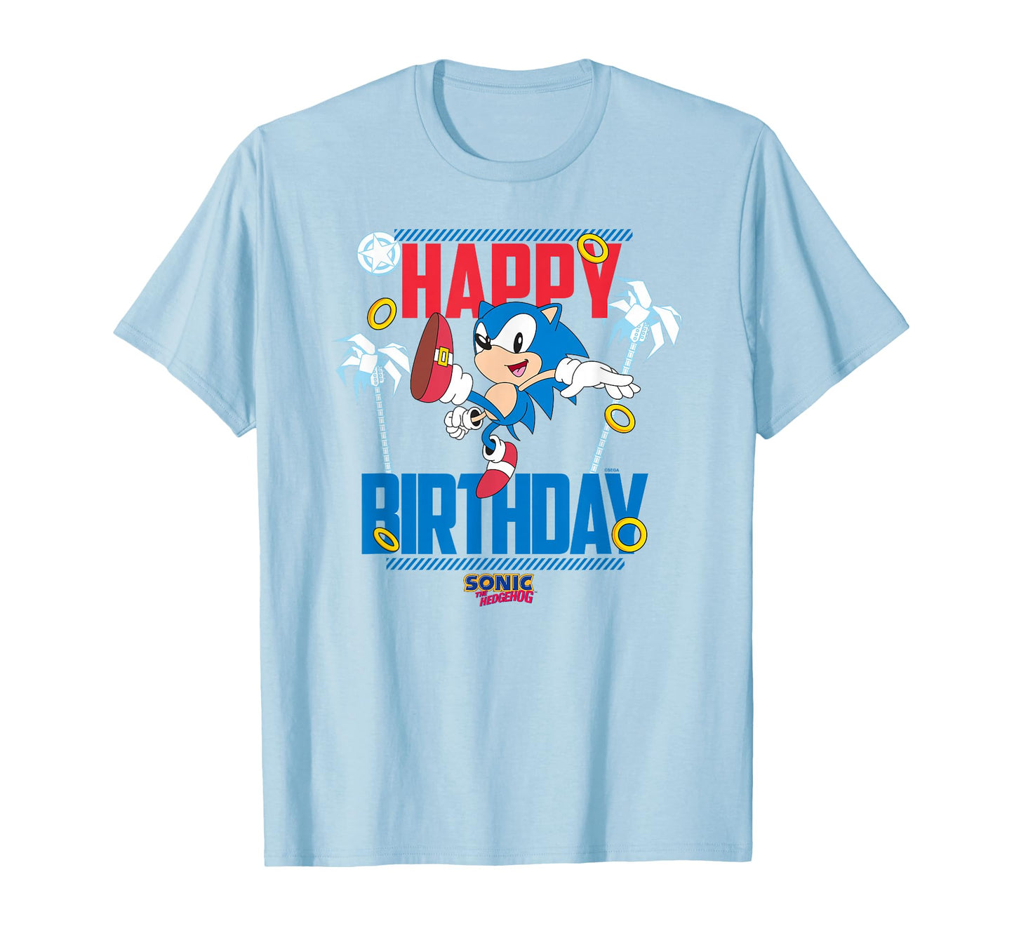 Sonic The Hedgehog Birthday Happy Birthday Sonic Big Poster T-Shirt