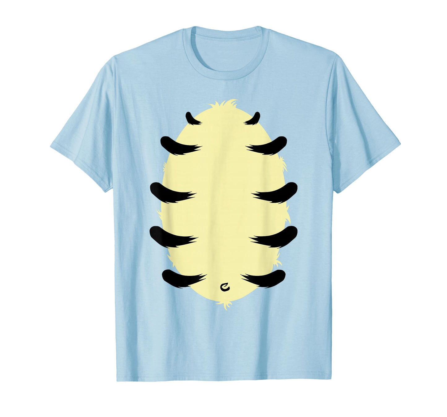 Orange Tiger Belly Hairy Costume Halloween Animal T-Shirt