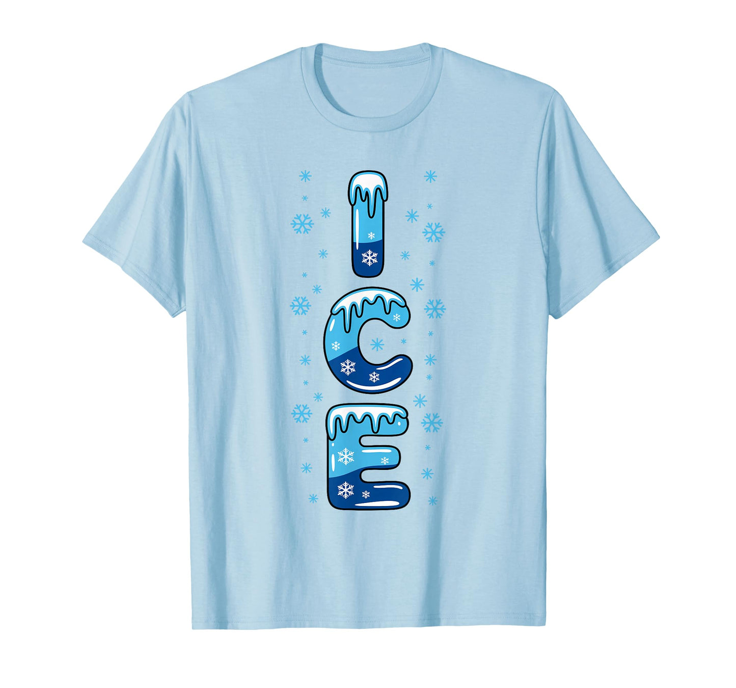 Ice Shirt Adult Kids Men Women Fire and Ice Costume T-Shirt